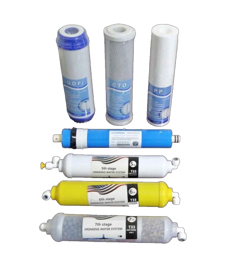 KIT 7 FILTRES DE RECHANGES POUR OSMOSE INVERSE