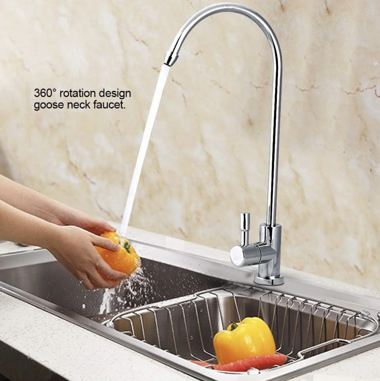 Quooker Kokendwaterkraan Nordic Round Single Tap RVS