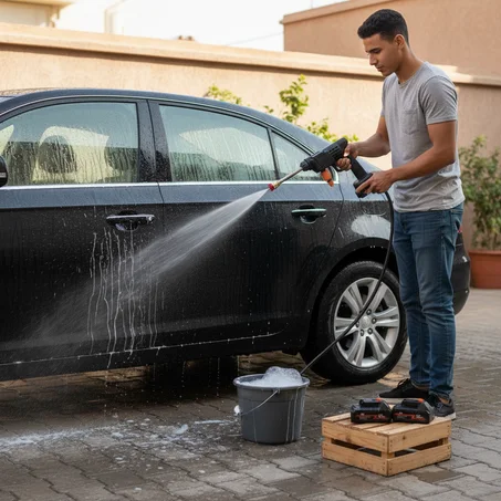 Pistolet jet d’eau sans fil (3 batterie )