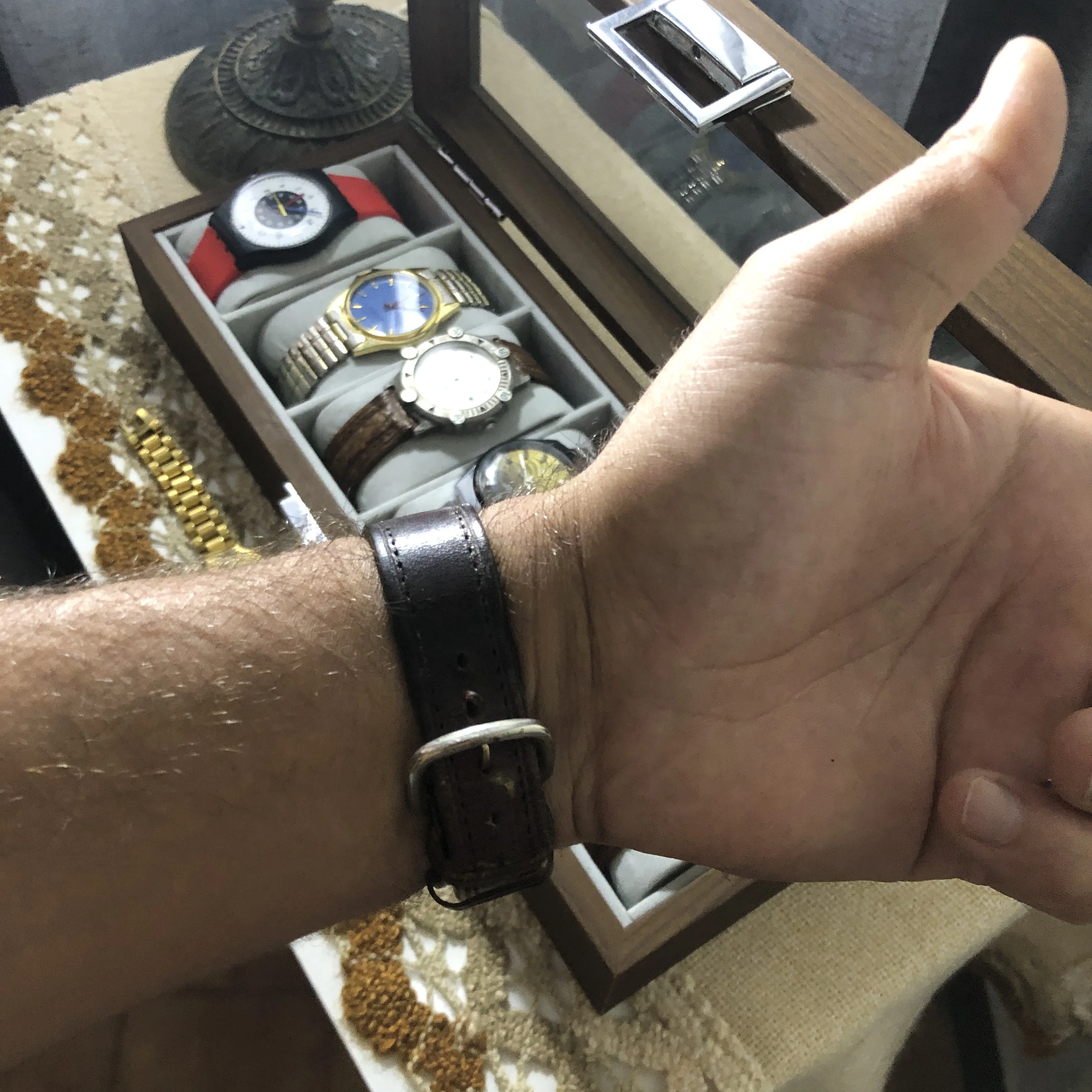 ⌚✅Alfex ✅ Vintage Men's /Alfex Moon Phase Quartz Watch