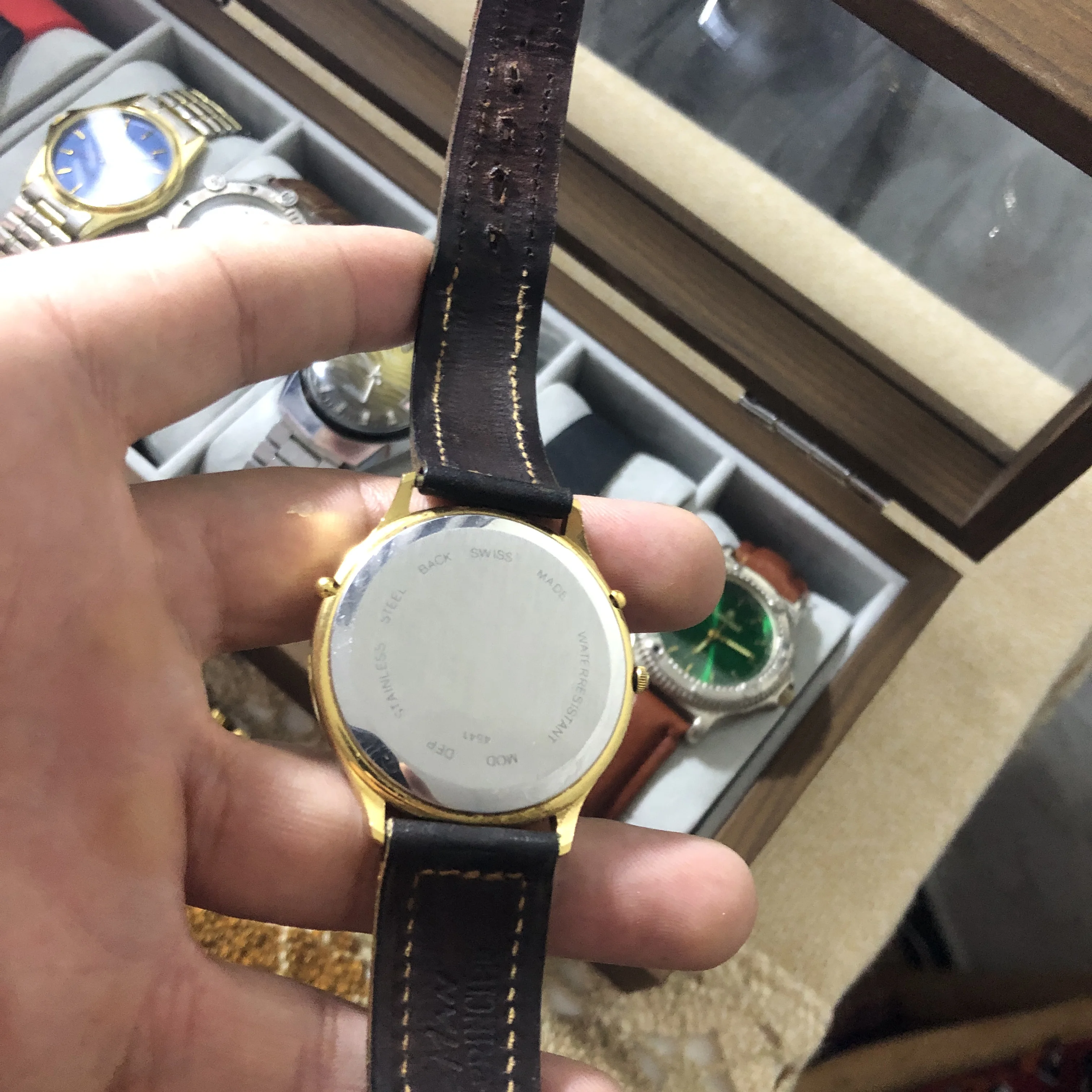 ⌚✅Alfex ✅ Vintage Men's /Alfex Moon Phase Quartz Watch