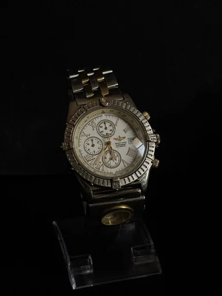 ⌚✅ Breitling ✅ Breitling Crosswind Stainless Steel White Dial Tone 43mm Watch