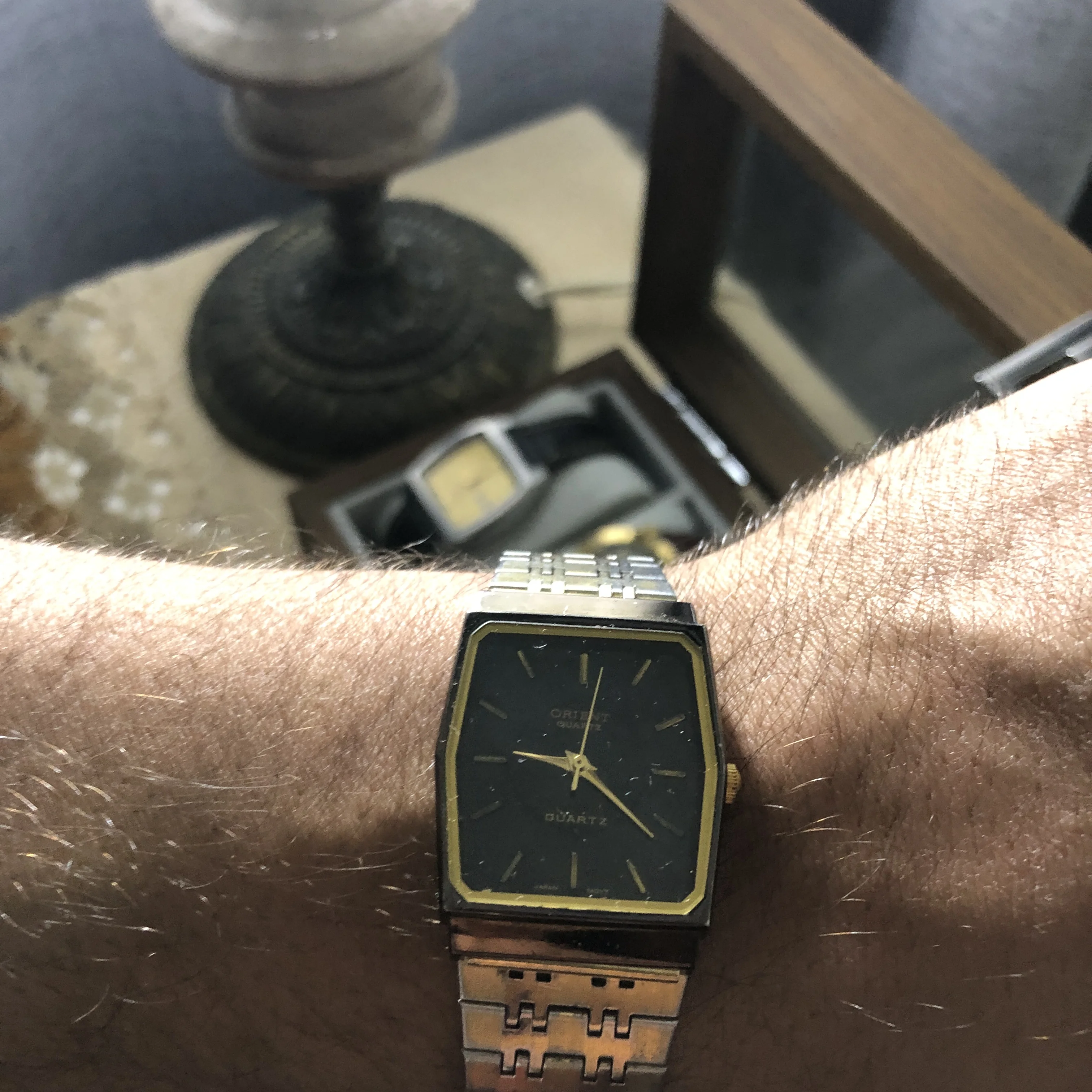 ⌚✅Orient ✅ Vintage Orient Tank Watch: Black