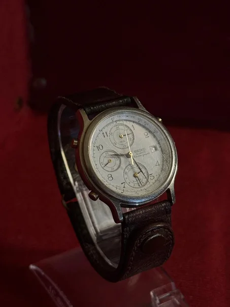 Vintage Seiko Chronograph Alarm Quartz from the 90s