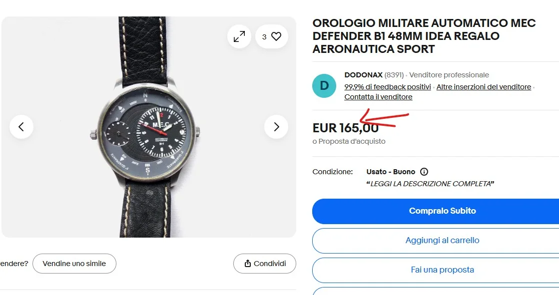 ⌚✅ difender ✅ Orologio M.E.C. difender -b1