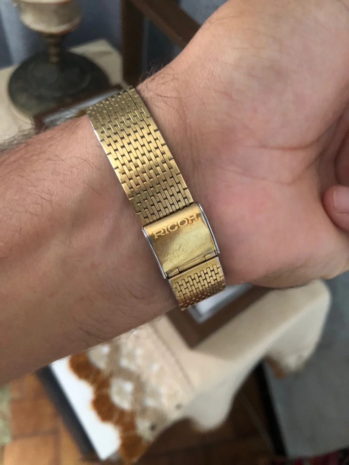 ⌚✅c ✅EXCELLENTE RARE MONTRE À QUARTZ VINTAGE RICOH TON OR ANA-DIGI ALARM - FONCTIONNE TRÈS BIEN
