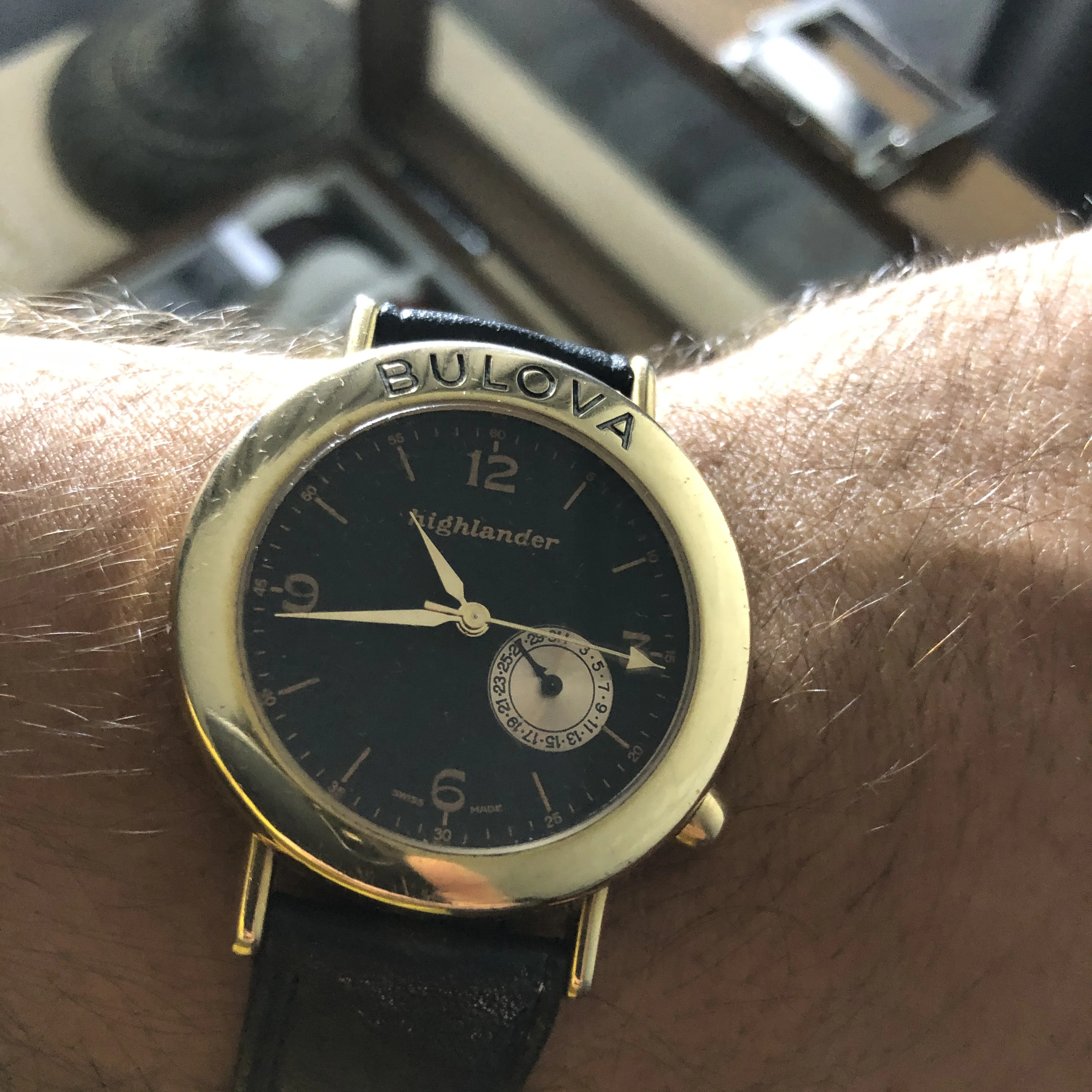 ⌚✅Bulova ✅ Orologio Vintage Bulova Highlander QUARTZ With A Special Movement WORKING