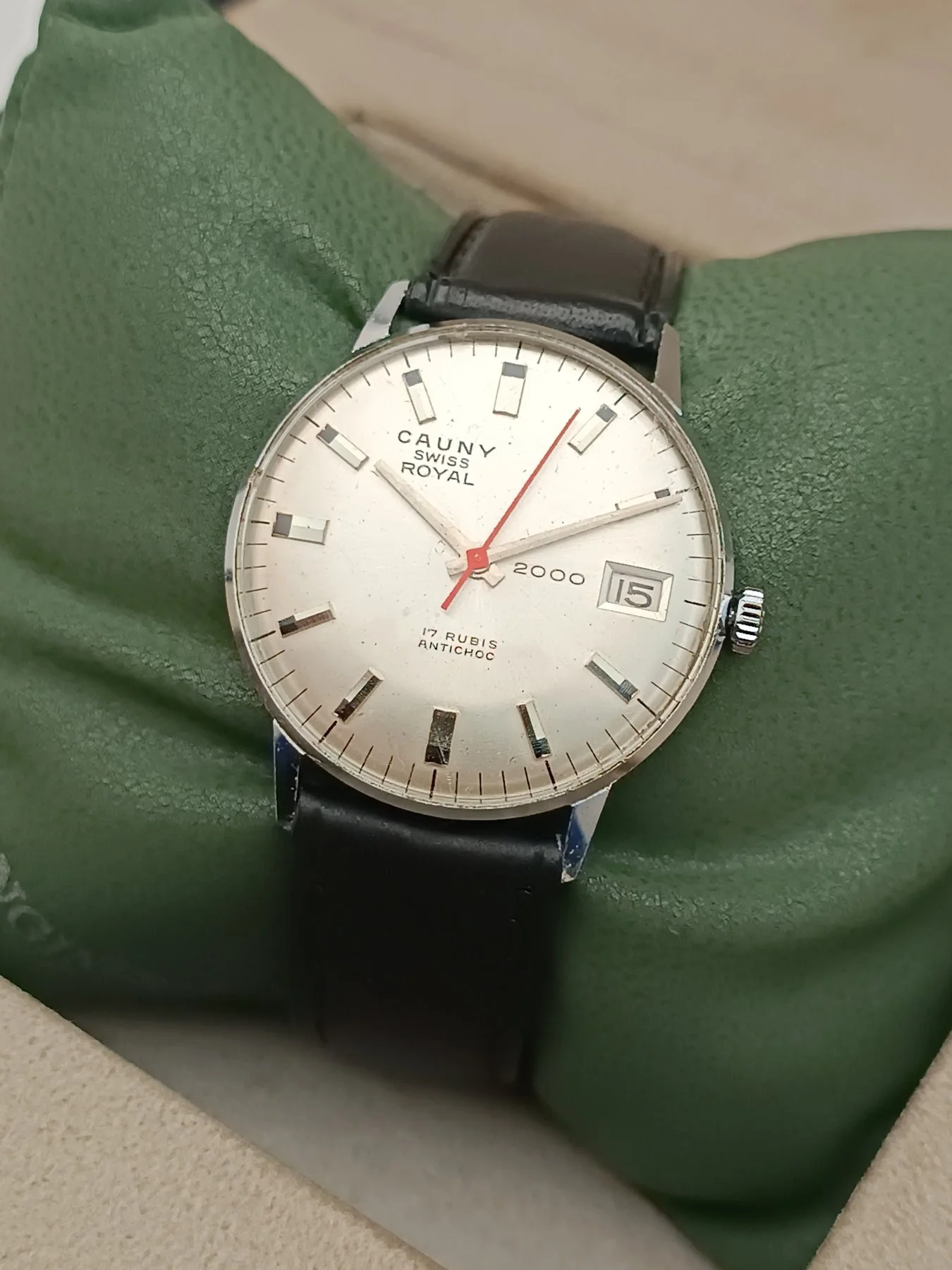 Swiss Royal 2000 Slim Mechanical Wrist Watch Men - 1970-1979