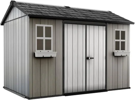 Keter Oakland 11x7.5 Ft All-Weather Storage Shed with Skylight