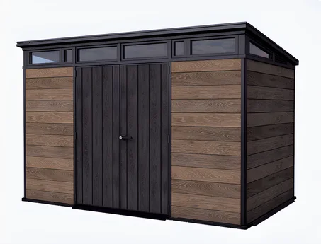 Signature 11x7 Storage Shed - Walnut Brown