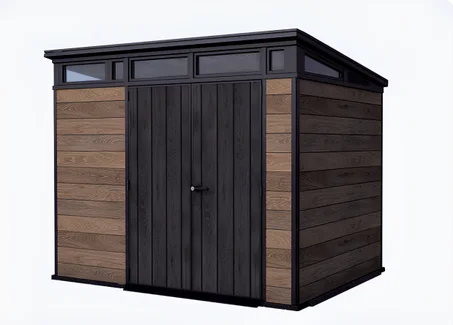 Signature 9x7 Storage Shed - Walnut Brown