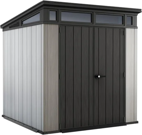 Artisan 7x7 Outdoor Storage Shed - Grey
