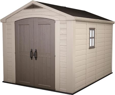 Factor 8x11 Storage Shed - Brown