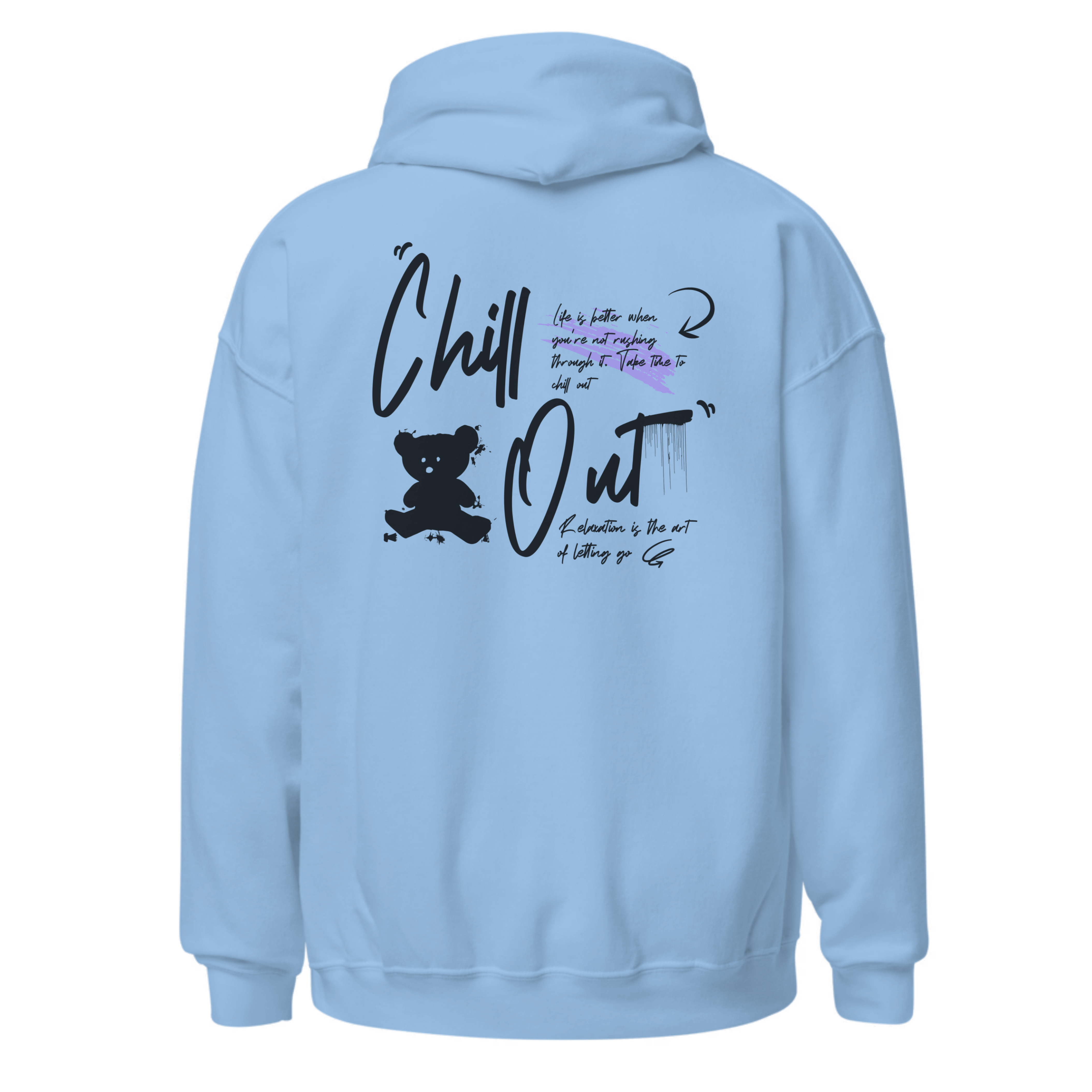 Premium Hoodie Oversized طبعة خلفية