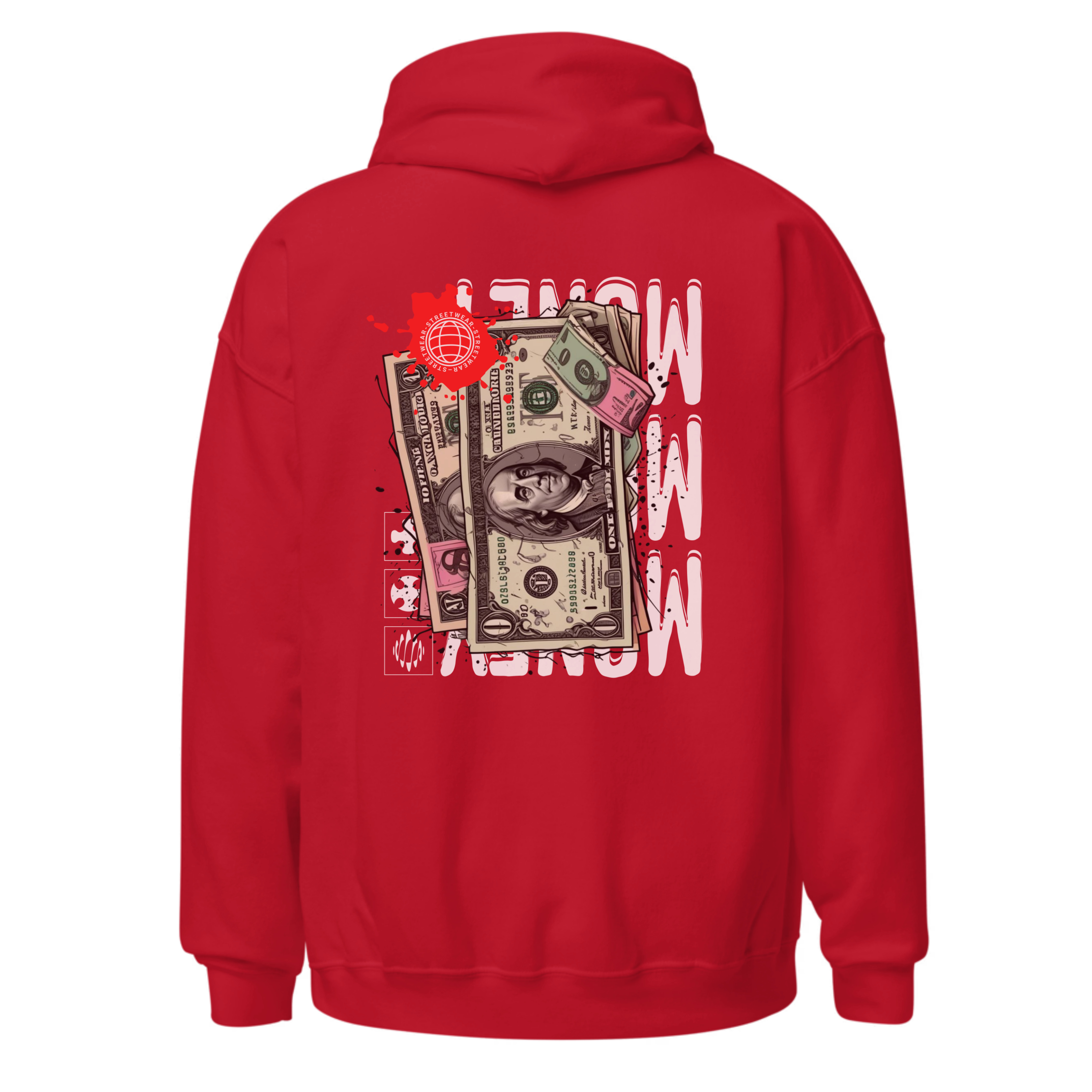 Premium Hoodie Oversized طبعة خلفية وأمامية