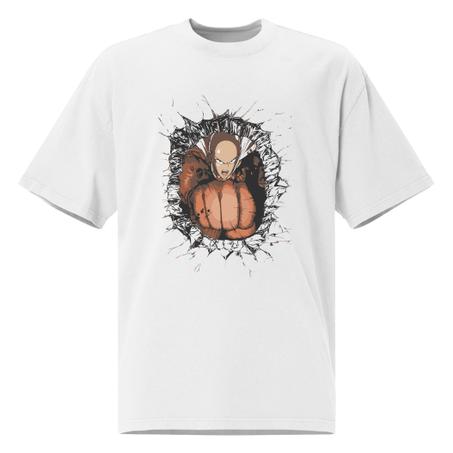 Premium Tshirt oversized طبعة أمامية