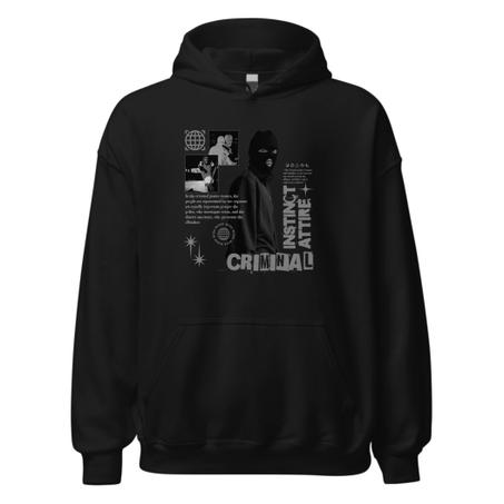 Premium Hoodie Oversized طبعة أمامية