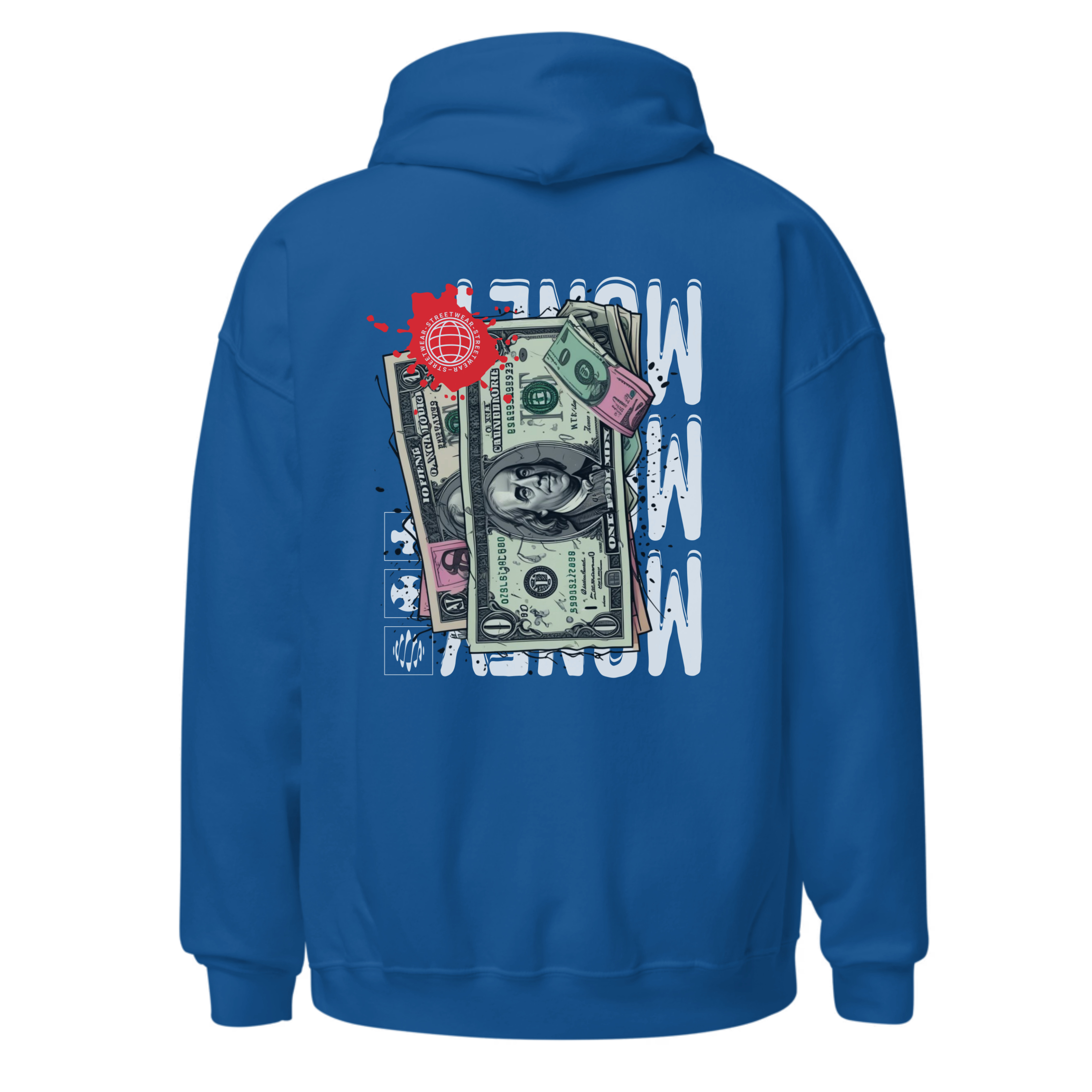Premium Hoodie Oversized طبعة خلفية وأمامية