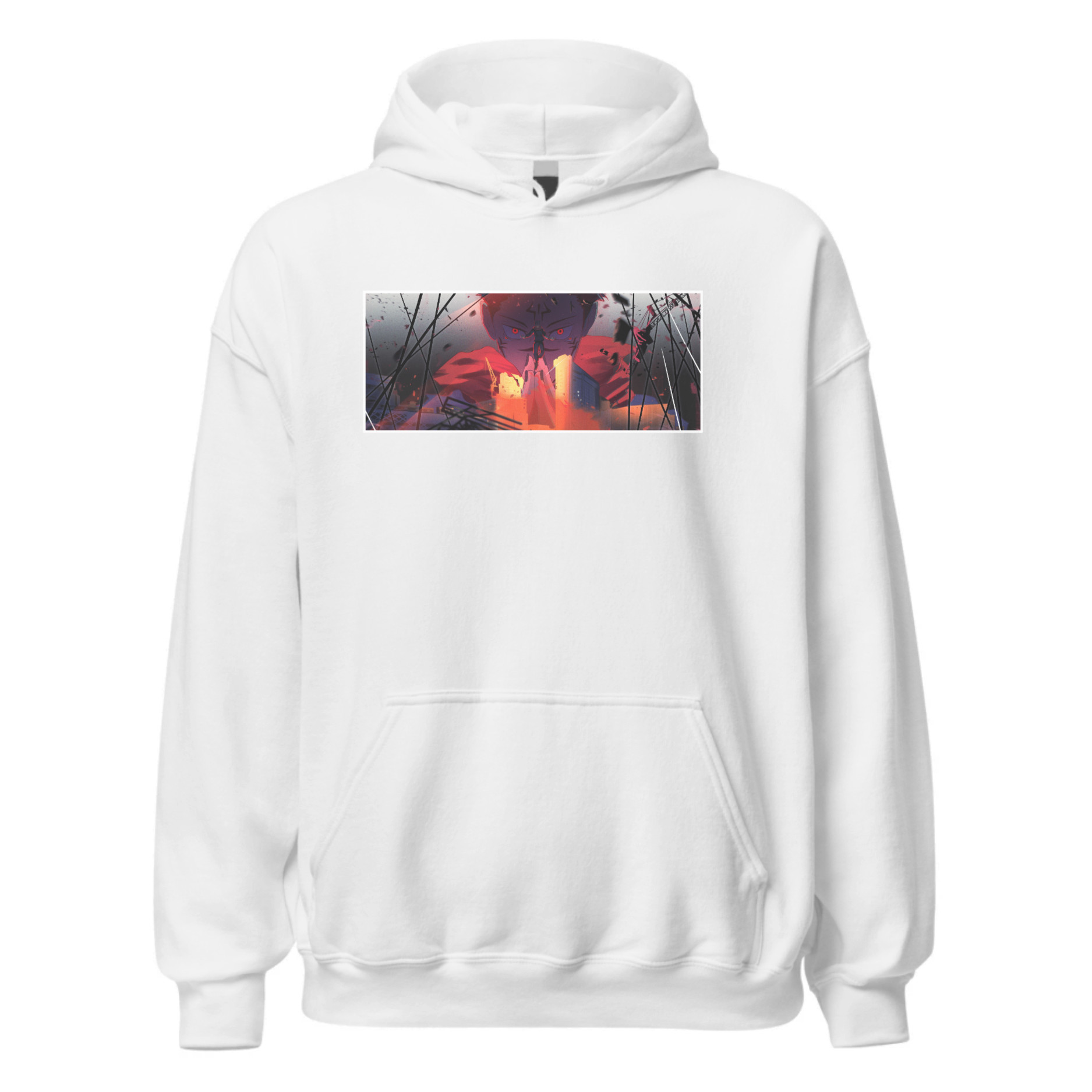 Premium Hoodie Oversized طبعة خلفية أمامية