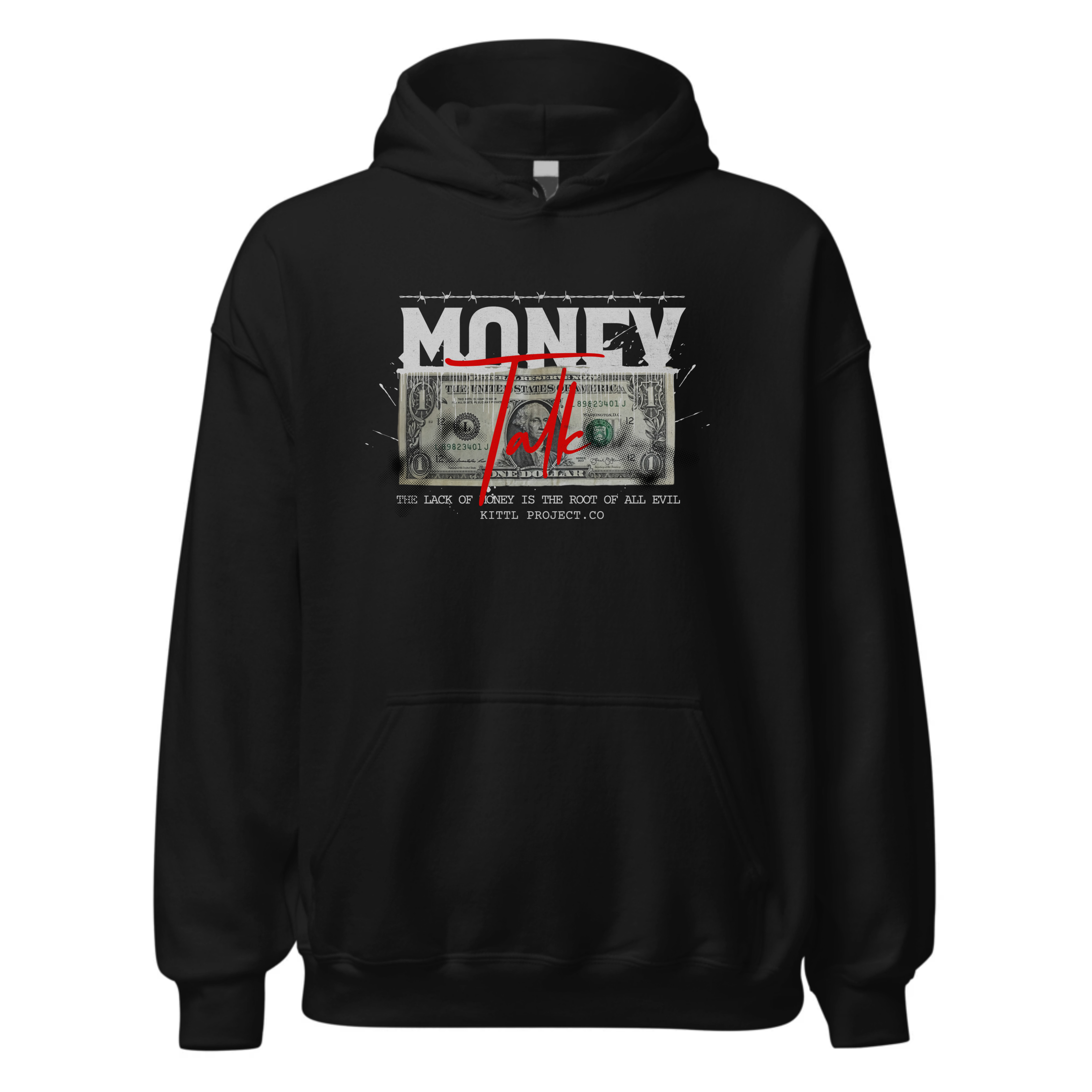 Premium Hoodie Oversized طبعة خلفية وأمامية