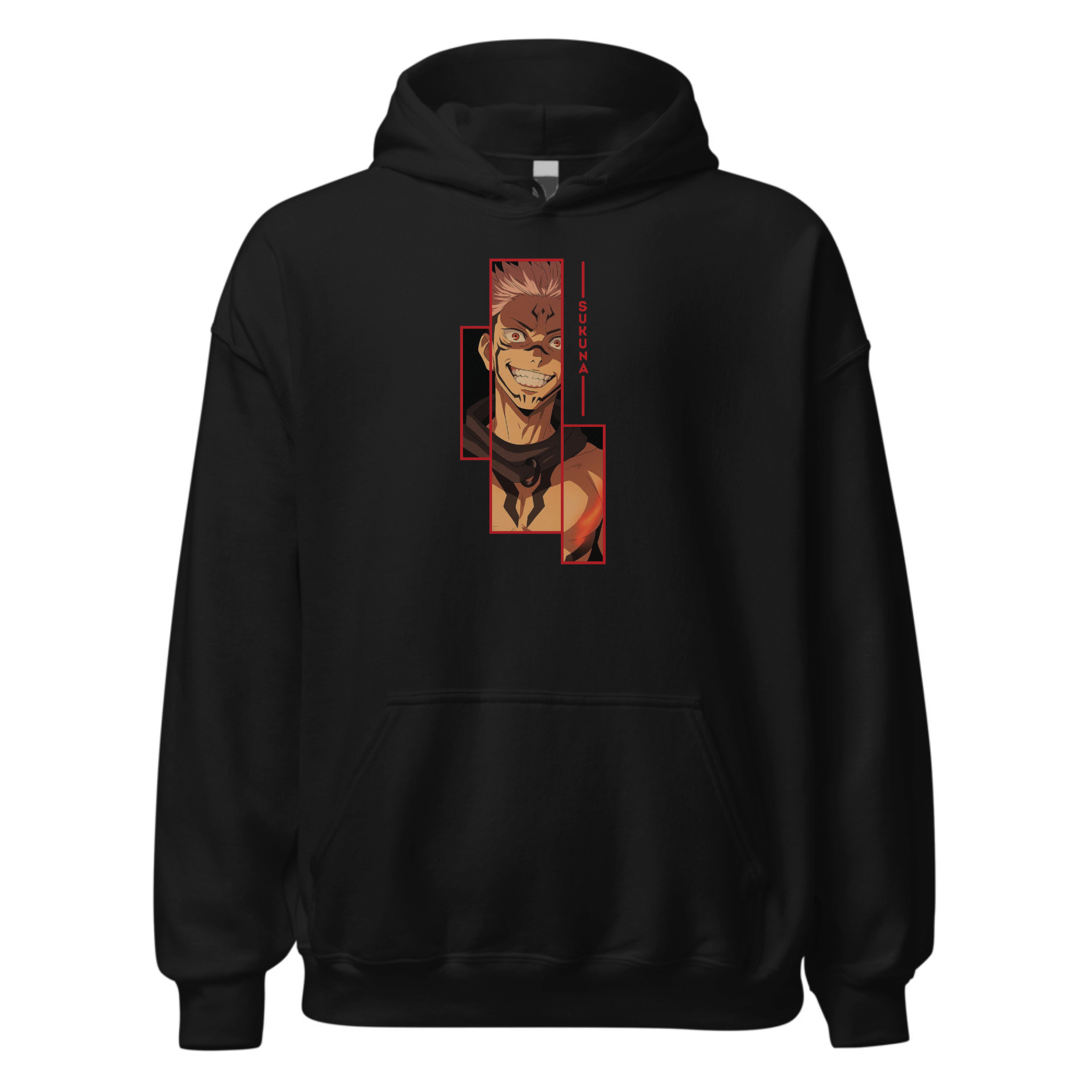 Premium Hoodie Oversized طبعة خلفية أمامية