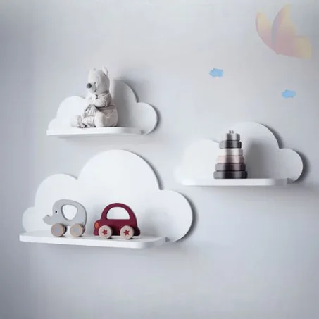 Ensemble de 3 étagères Didier pour l'univers enfant.