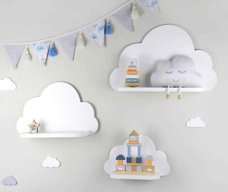 Ensemble de 3 étagères Didier pour l'univers enfant.