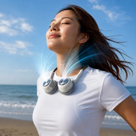 CoolWave 5X مروحة رقبة – أقوى أداء وتبريد متدرج