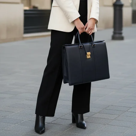 CARTABLE FEMME EN CUIR DE VACHETTE