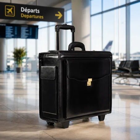 VALISE PILOTE EN CUIR