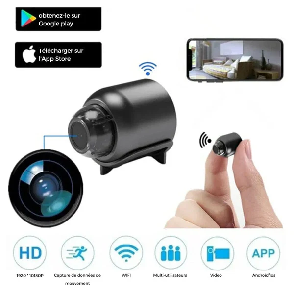 Caméra espion WiFi discrète HD 1080P
