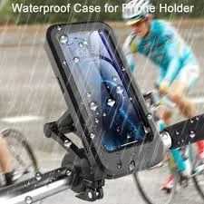 Generic Support Téléphone Étanche – Guidon de Vélo et Moto, Rotatif à 360°