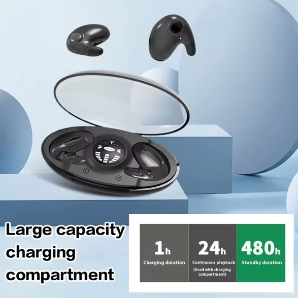 Écouteurs Sans Fil Bluetooth avec Écran LED – Son Puissant