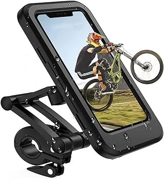 Generic Support Téléphone Étanche – Guidon de Vélo et Moto, Rotatif à 360°