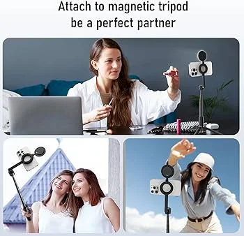 TELESIN Mini Lumière d'Appoint Rechargeable – L’Accessoire Indispensable pour des Selfies Parfaits !