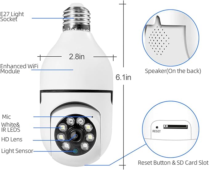 Caméra de surveillance de sécurité sans fil