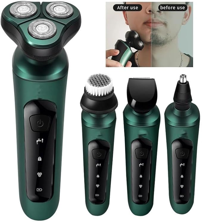 4 en 1 Rasoir rotatif Electrique