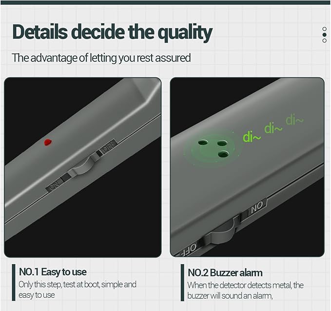 Détecteur de Métaux Portatif Professionnel