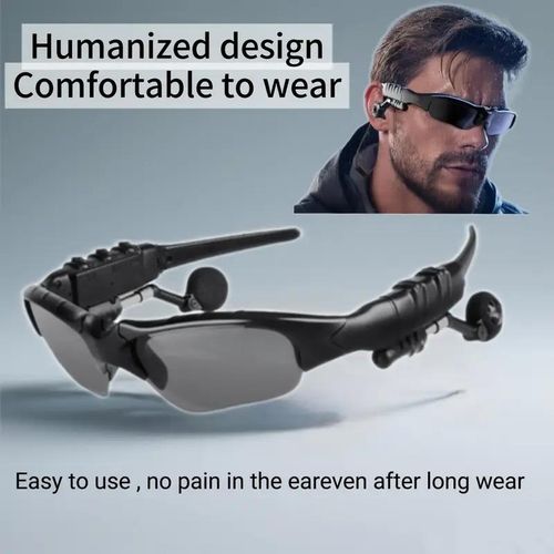 casque sans fil lunettes de soleil avec écouteurs pour hommes et femme