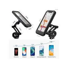 Generic Support Téléphone Étanche – Guidon de Vélo et Moto, Rotatif à 360°
