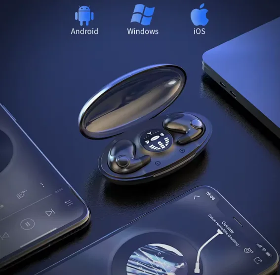 Écouteurs Sans Fil Bluetooth avec Écran LED – Son Puissant