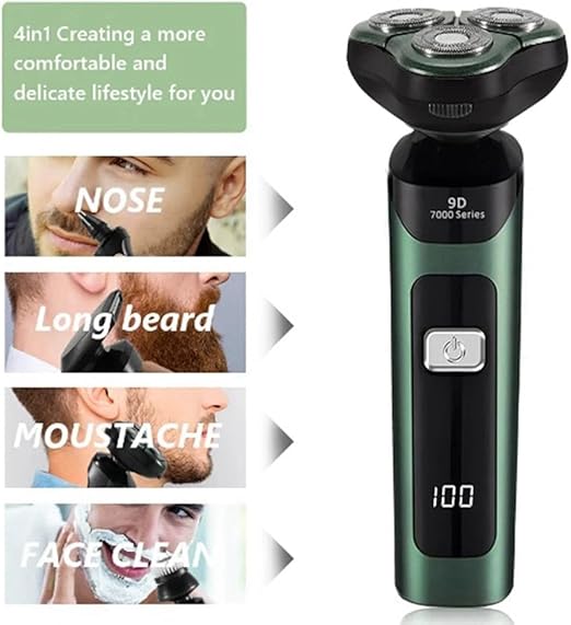 4 en 1 Rasoir rotatif Electrique