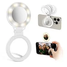 TELESIN Mini Lumière d'Appoint Rechargeable – L’Accessoire Indispensable pour des Selfies Parfaits !