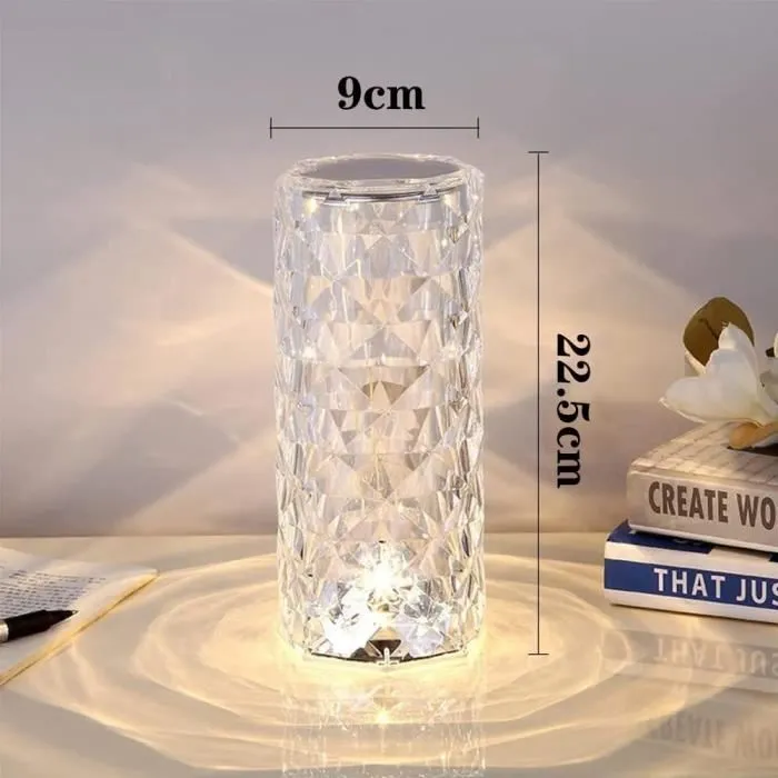 Lampe rose LED tactile rechargeable