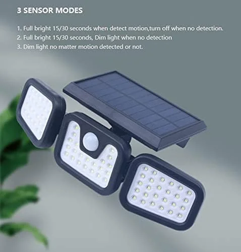 Illuminate Solar GlowFlex™ – Lampe Solaire Ultra-Puissante avec Capteur de Mouvement