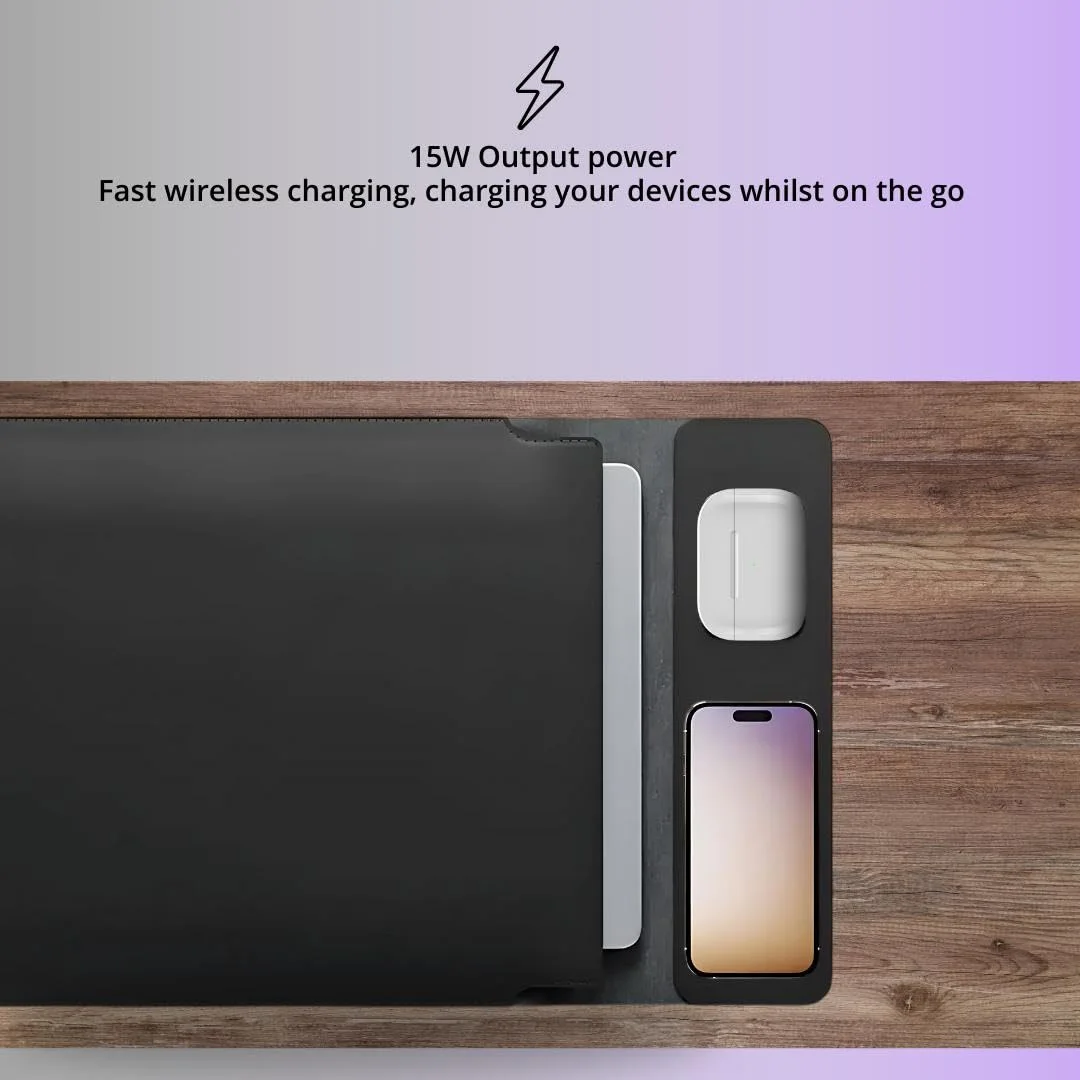 Housse pour Ordinateur Portable Premium avec Chargement Sans Fil