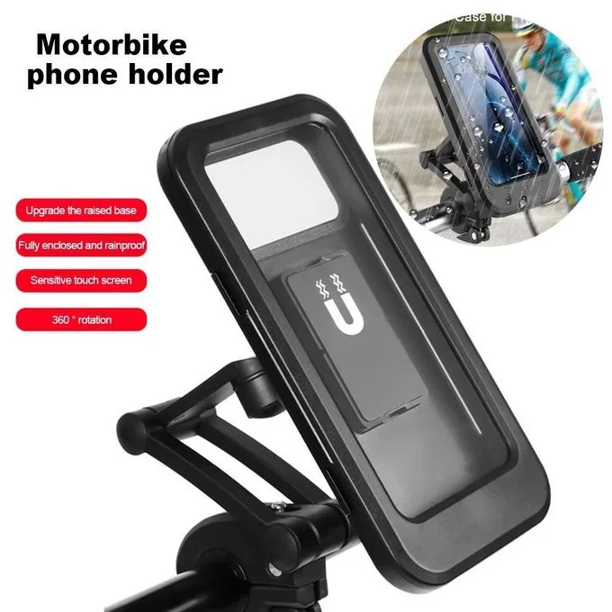 Generic Support Téléphone Étanche – Guidon de Vélo et Moto, Rotatif à 360°