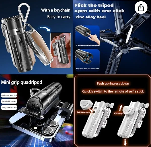 Mini Support de Téléphone Portable pour Trépied Léger