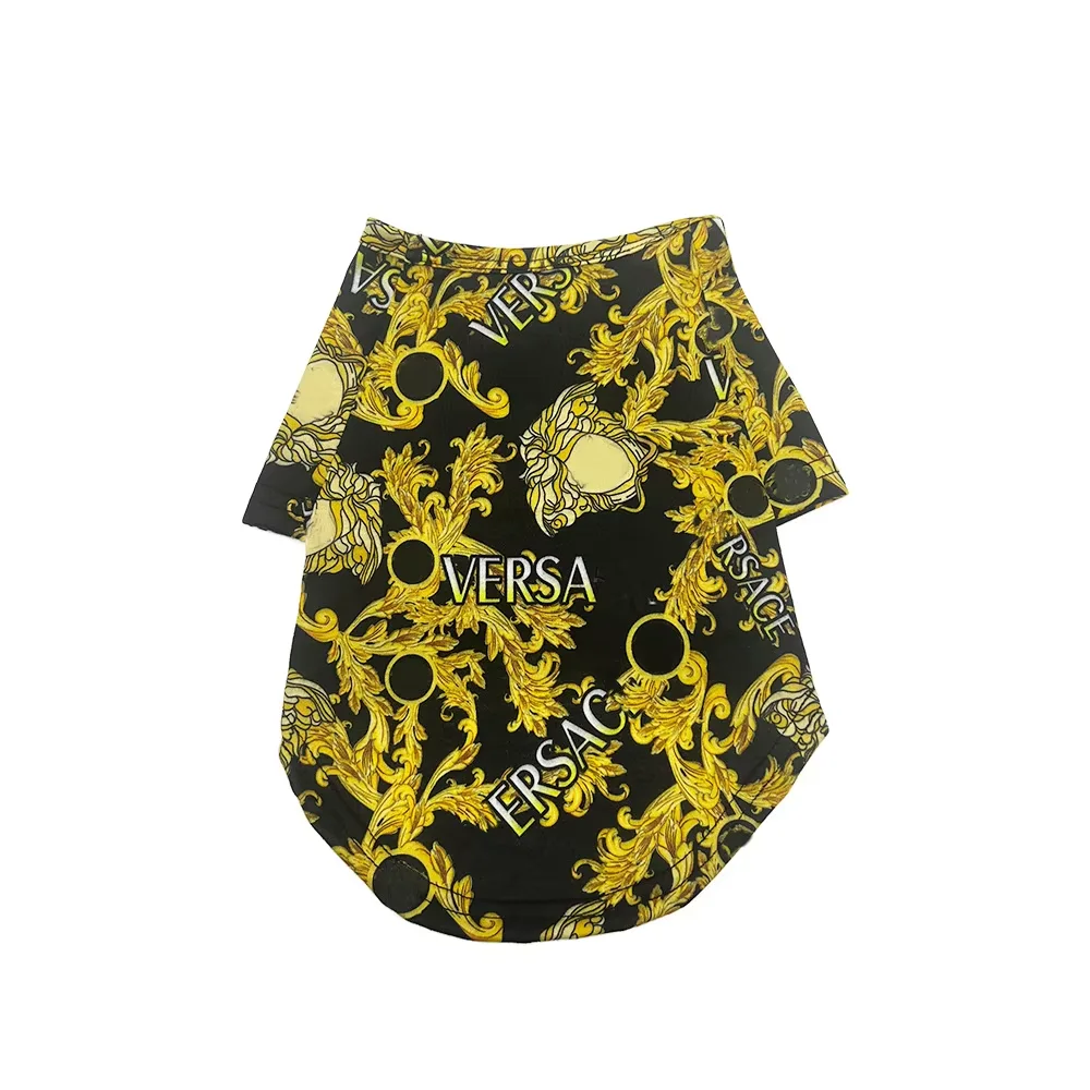 Factory Direct  luxury designer fashion Pet Clothes cotton breathable soft Dog T-shirt