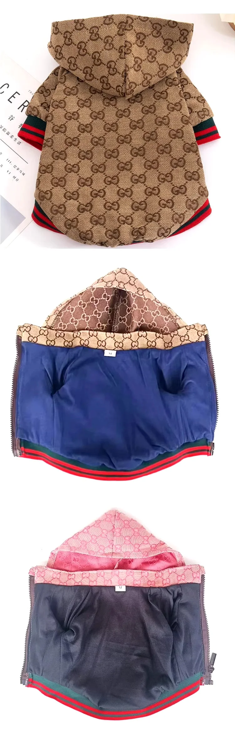 Vente en gros de vêtements pour animaux de compagnie Veste d'hiver populaire pour chien Manteau pour chien chat Vêtements pour chien Sweat à capuche de luxe pour chiot Teddy